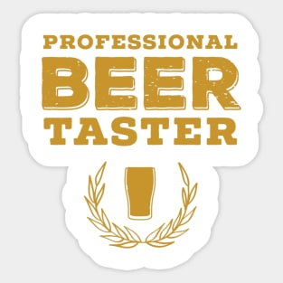 Professional Beer Taster Sticker